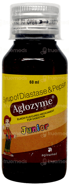 Aglozyme Junior Elaichi Flavoured Syrup 60Ml